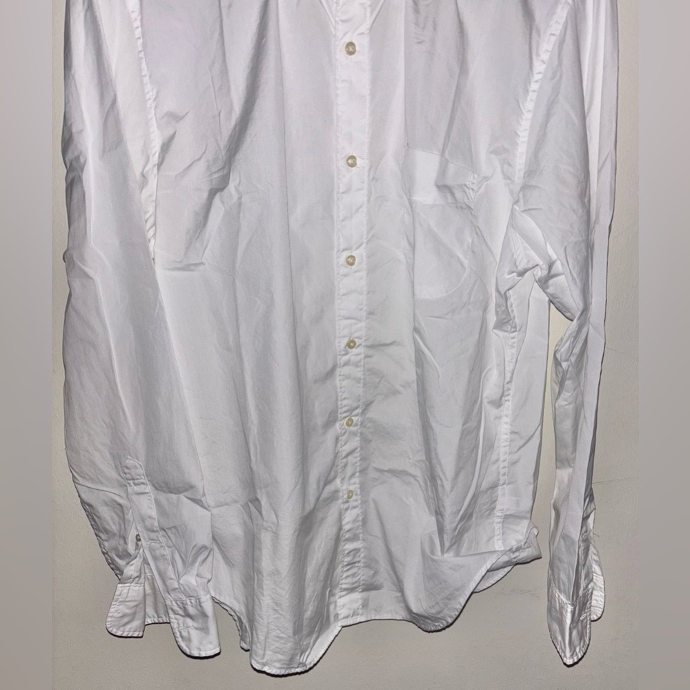 NWOT J.Crew Secret Wash Classic cotton poplin Button Down shirt Large White - Picture 5 of 11